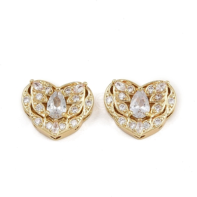 Brass Pave Cubic Zirconia Multi-strand Links ZIRC-F145-08G-01-1
