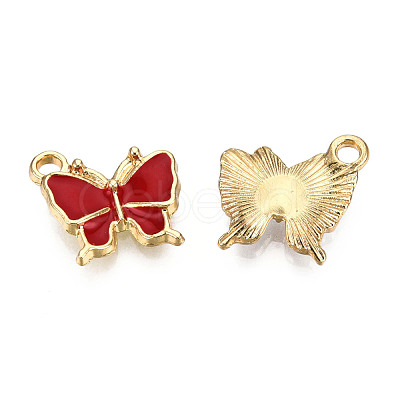Light Gold Plated Alloy Charms ENAM-T009-03D-1