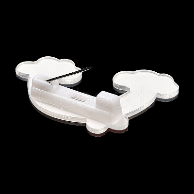 Cartoon Style Acrylic Brooch JEWB-D016-01G-1