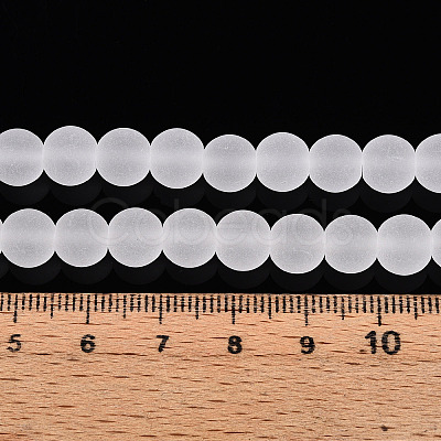 Transparent Glass Beads Strands GLAA-T032-T8mm-MD13-1