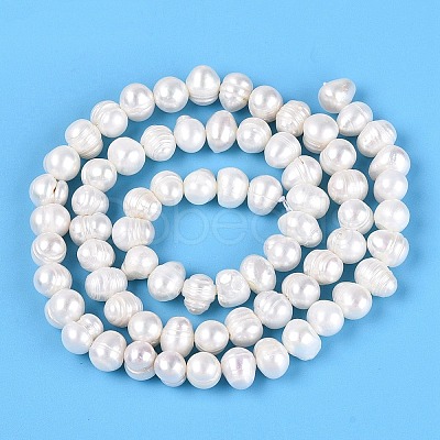 Natural Cultured Freshwater Pearl Beads Strands PEAR-N013-06G-02-1