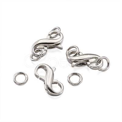 Brass Double Opening Lobster Claw Clasps FIND-TA0001-46P-1