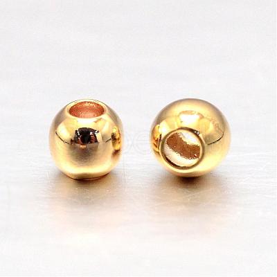 Brass Round Spacer Beads KK-L147-197-3mm-NR-1