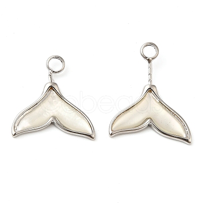 Natural White Shell Pendants SHEL-K006-20P-1