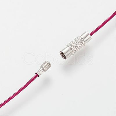 201 Stainless Steel Wire Necklace Cord TWIR-SW001-18-1