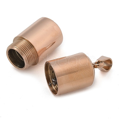 304 Stainless Steel Openable Urn Ashes Pendants STAS-M084-05B-1