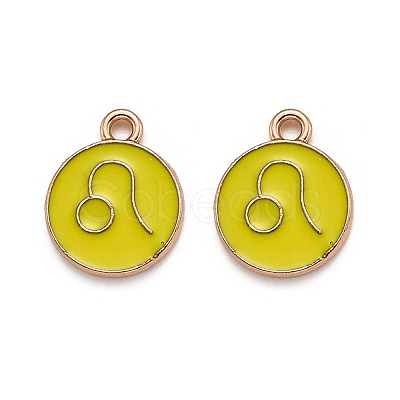 Alloy Enamel Pendants ENAM-S124-01B-14G-1