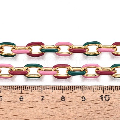 304 Stainless Steel Enamel Cable Chains CHS-ZX006-06G-1