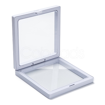 Square Transparent PE Thin Film Suspension Jewelry Display Box CON-D009-01C-05-1