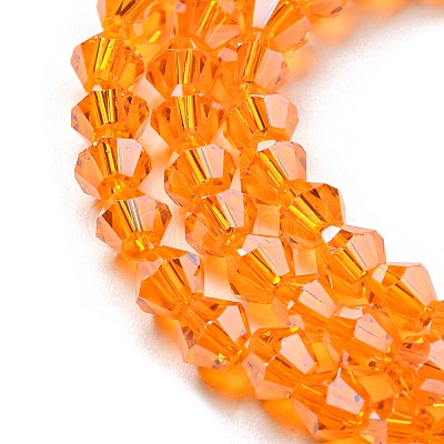 Transparent Electroplate Glass Beads Strands EGLA-A039-T3mm-A23-1