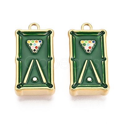 304 Stainless Steel Enamel Pendants X1-STAS-T068-01-1