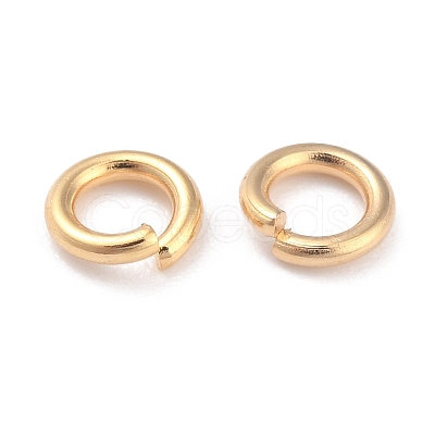 Rack Plating Brass Open Jump Rings X-KK-O139-18N-G-1