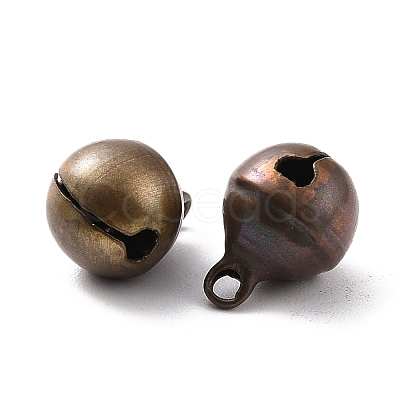 Brass Bell Pendants KK-F749-05C-12mm-1