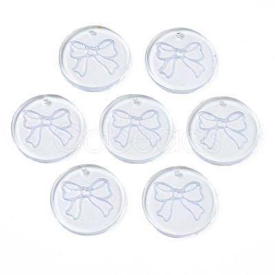Transparent Resin Pendants RESI-N030-006D-1