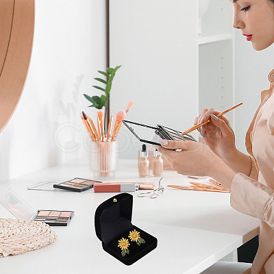 Flocking Earring Storage Boxes CON-WH0086-189-1