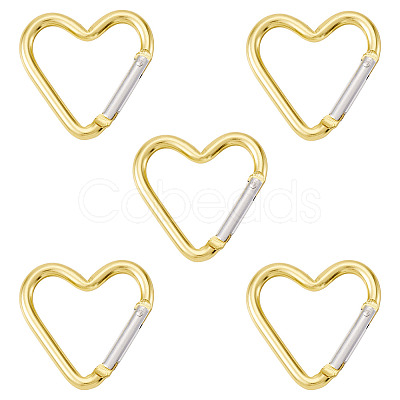 5Pcs Zinc Alloy Spring Gate Rings FIND-TA0009-73J-1