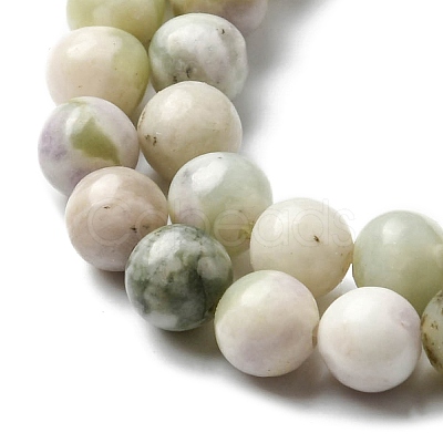 Natural Peace Jade Beads Strands G-E598-04C-1