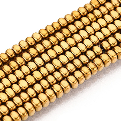 Electroplated Synthetic Non-magnetic Hematite Beads Strands G-T139-61B-1