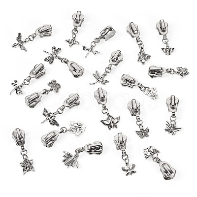 20Pcs Alloy Replacement Zipper Sliders HJEW-TAC0121-1