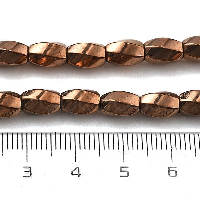Electroplated Synthetic Non-magnetic Hematite Beads Strands G-P545-G02-02D-1