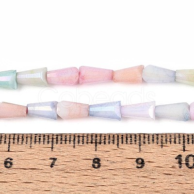 Anti-Tarnish Electroplate Glass Beads Strands GLAA-T025-27M-1