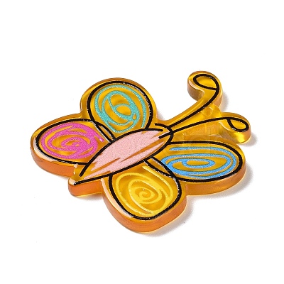 Acrylic Pendants OACR-R271-06B-1