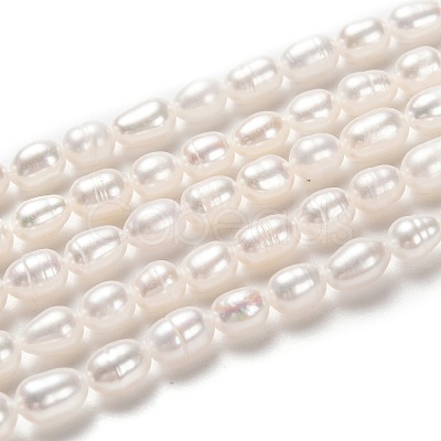 Natural Cultured Freshwater Pearl Beads Strands PEAR-L033-62-01-1