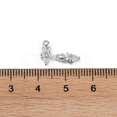 Brass Glass Pendants KK-K351-39P-1
