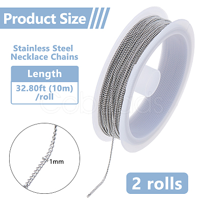 20M 304 Stainless Steel Curb Chains CHS-DC0001-03-1