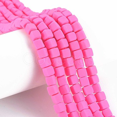 Handmade Polymer Clay Beads Strands X-CLAY-T020-09A-1