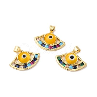Handmade Evil Eye Lampwork Pendants LAMP-E034-01G-1