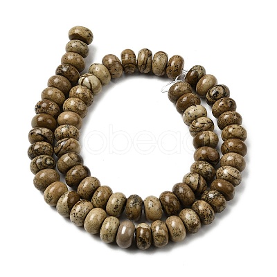 Natural Picture Jasper Beads Strands G-A280-A03-03-1