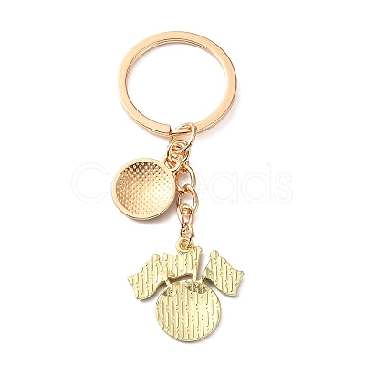 Football Theme Alloy & Enamel Keychains AL-A001-01B-G-1