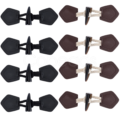 8Pcs 2 Colors Resin Buttons BUTT-CL0001-11-1