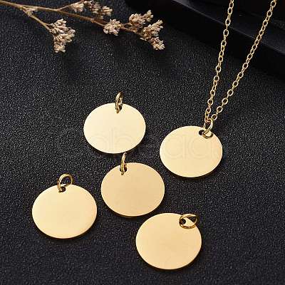 Ion Plating(IP) 304 Stainless Steel Pendants X-STAS-I311-32F-G-1