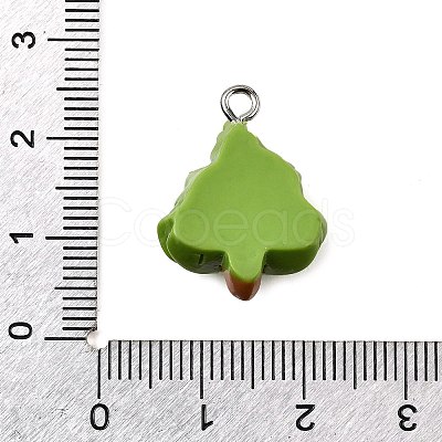 Christmas Opaque Resin Pendants CRES-D314-02P-05-1