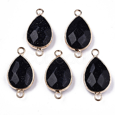 Synthetic Blue Goldstone Links Connectors G-T131-49A-1