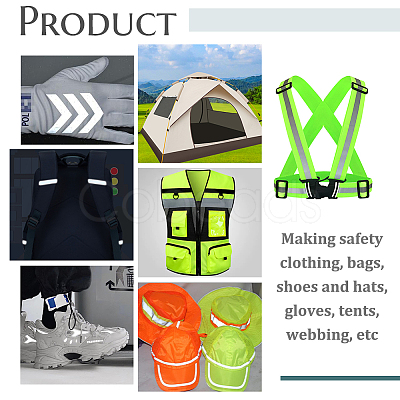 12.5M Polyester Reflective Ribbon OCOR-BC0005-13A-1