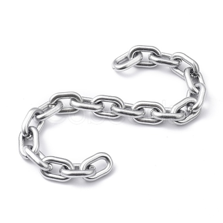 Handmade Spray Painted CCB Cable Chains AJEW-JB00719-03-1