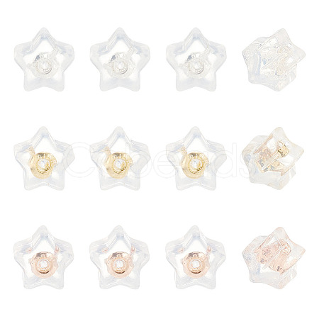 36Pcs 3 Colors Silicone Ear Nuts SIL-AR0001-08-1