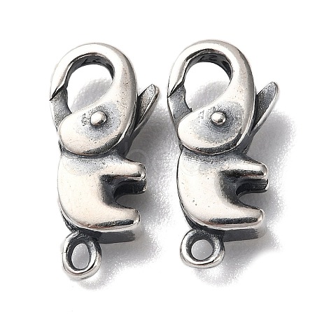 925 Thailand Sterling Silver Lobster Claw Clasps STER-D003-59A-AS-1
