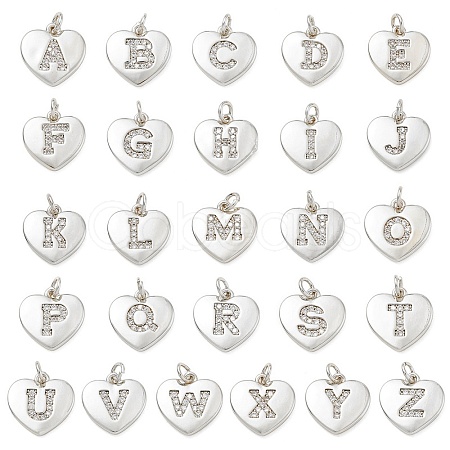 Brass Micro Pave Clear Cubic Zirconia Pendants KK-D229-01P-1