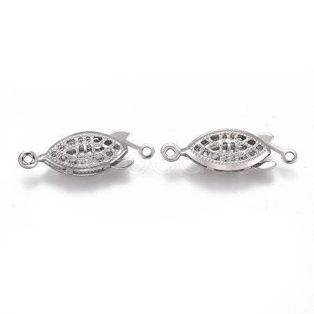 Tarnish Resistant 304 Stainless Steel Box Clasps STAS-P249-01P-1