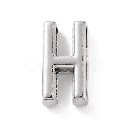 Alloy Letter Slide Charms FIND-A023-17H-1