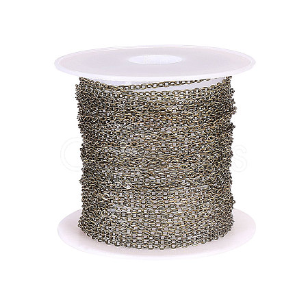 Brass Coated Iron Cable Chains CH-CJ0001-02AB-1