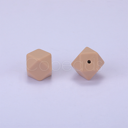 Hexagonal Silicone Focal Beads SI-JX0020A-85-1