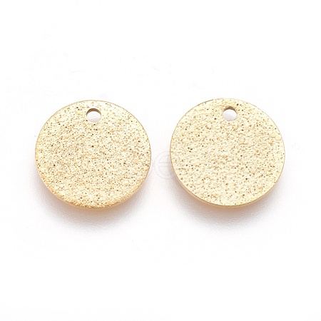 Ion Plating(IP) 304 Stainless Steel Charms STAS-E455-02G-12mm-1