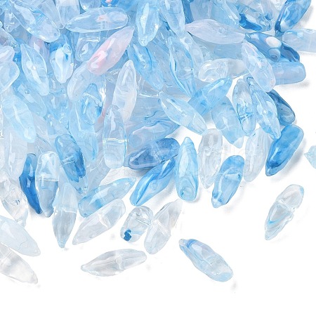 Two Tone Imitation Gemstone Style Acrylic Beads AC-CBA6852-01E-1