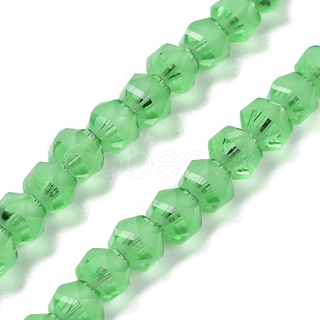 Electroplate Transparent Glass Beads Strands EGLA-I018-FA05-1