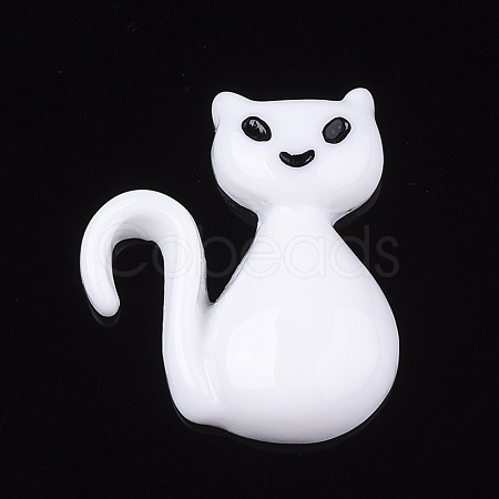 Resin Kitten Cabochons CRES-T010-104B-1